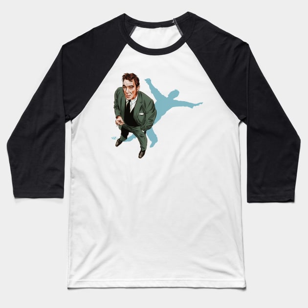 Anthony Quinn - An illustration by Paul Cemmick Baseball T-Shirt by PLAYDIGITAL2020